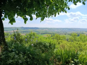 Vallée du Lendou-en-Quercy (46) Vue du Château