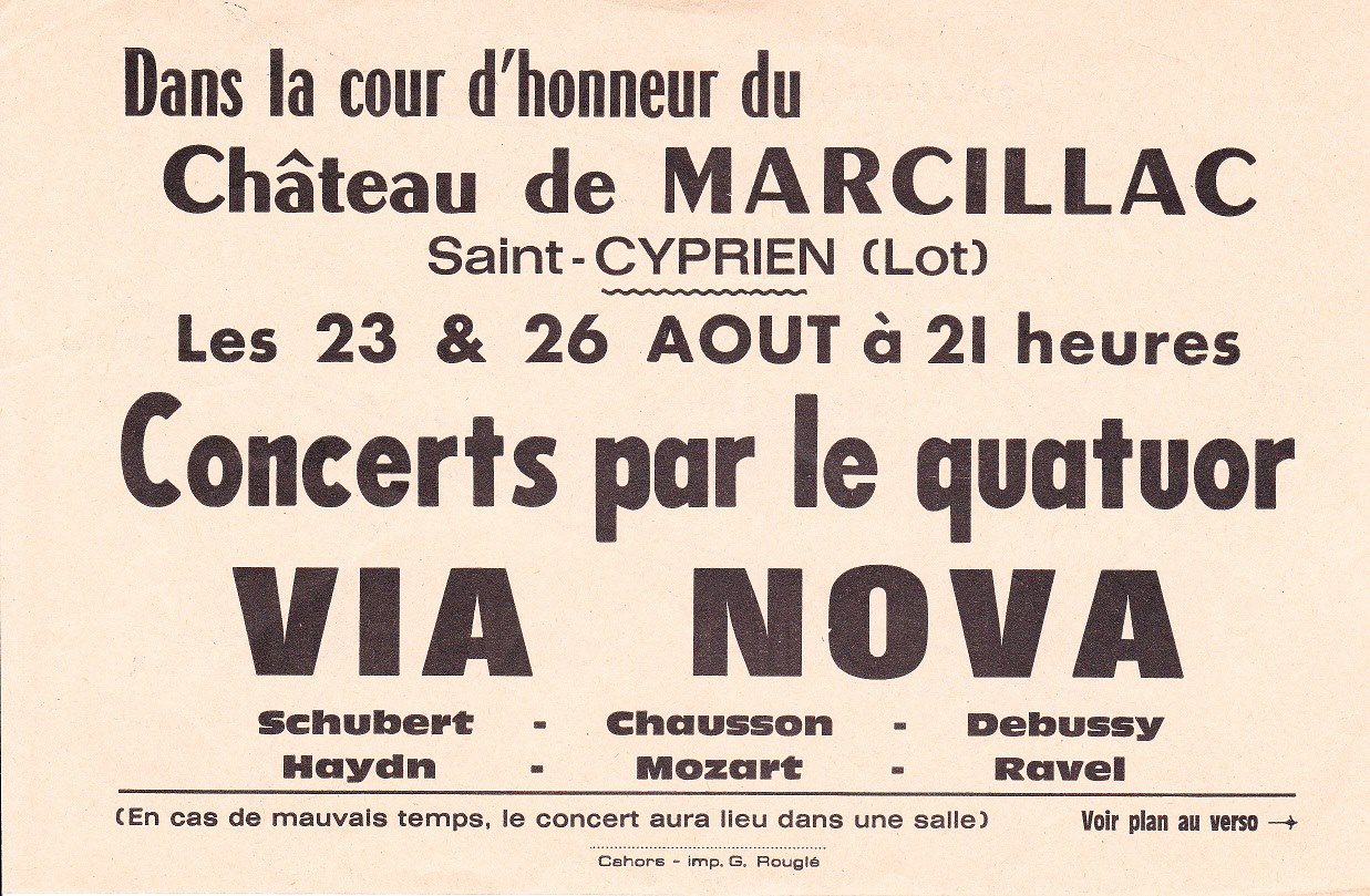 Domaine castra de Marcillac (46) Festival de musique du Quercy Blanc
